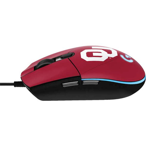 University of Oklahoma Sooners Cracked G203 Prodigy RGB Wired Gaming Mouse Skin